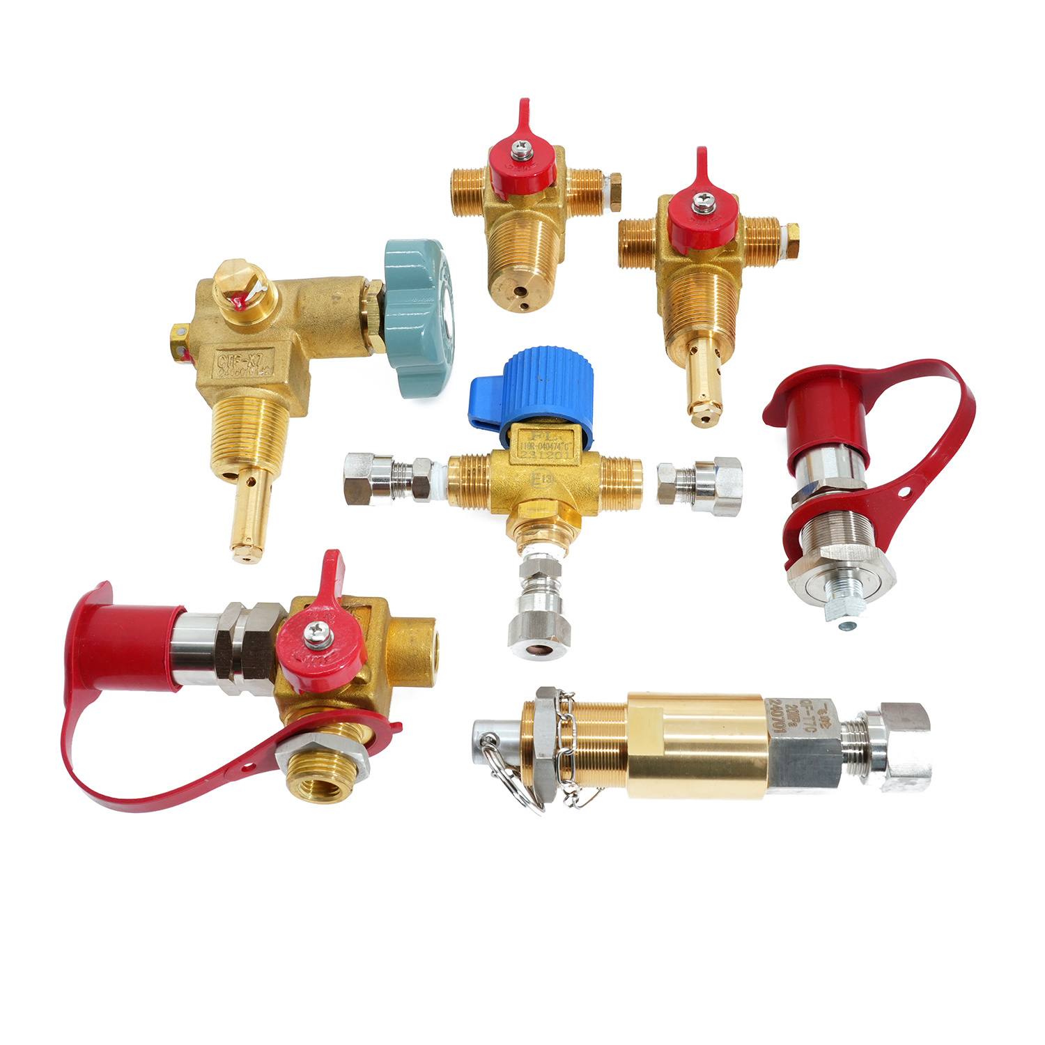 V&aacute;lvula de gas natural para cilindro de GNC QF-T1Z con dispositivo limitador de flujo