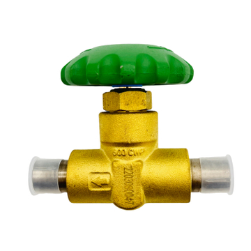 V&aacute;lvula de globo criog&eacute;nica de v&aacute;stago corto con volante verde DJ-10ACF-2