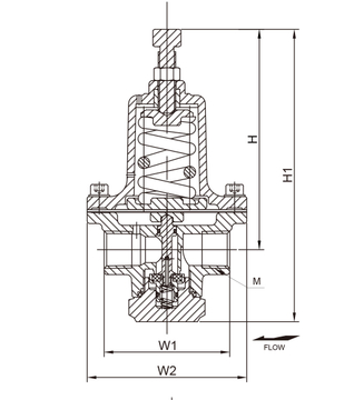 Regulador criog&eacute;nico de lat&oacute;n para construcci&oacute;n de presi&oacute;n, DYS-15C3, para tanque de almacenamiento